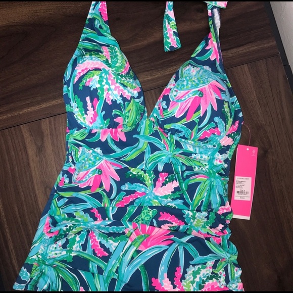 Lilly Pulitzer Other - NWT Lilly Halter Tankini in Macaw Blue Sweet Escape
